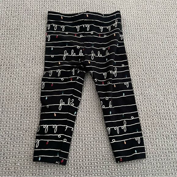 🍭4/$20 Jumping beans cursive holiday fa la la leggings for baby girl 18 m - Picture 1 of 4